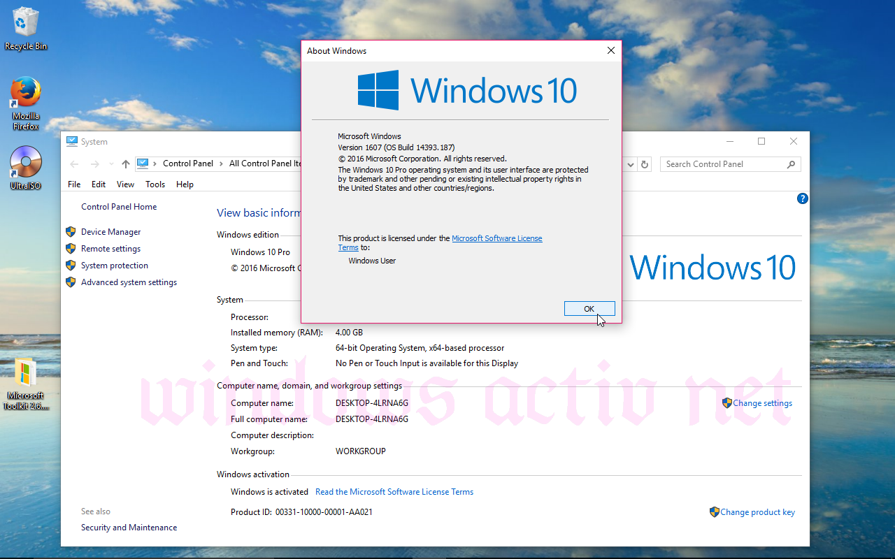 Activation for Windows 10 - Download for free, full working!