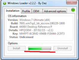 Windows Loader v2.2.2 - By Daz