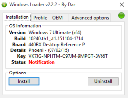 Windows Loader por Daz Activator